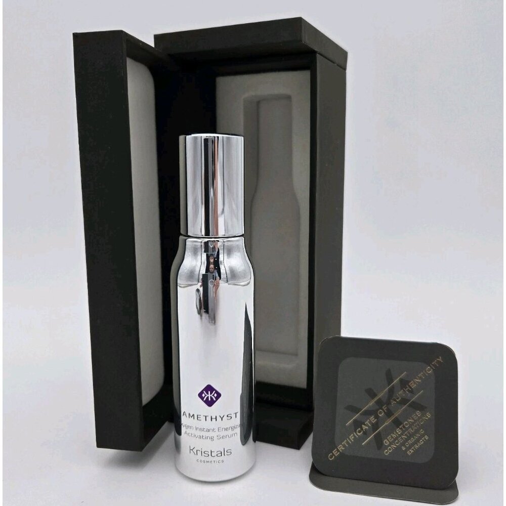 New KRISTALS Amethyst Oxygen Instant Energizing‎ Activating Serum 1.7 FL OZ